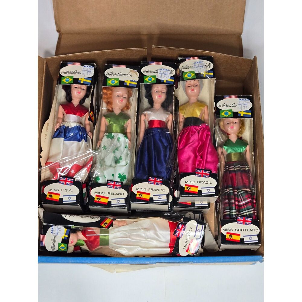 Intercontinental Miss World Vintage 1960s International Doll 12pc Lot